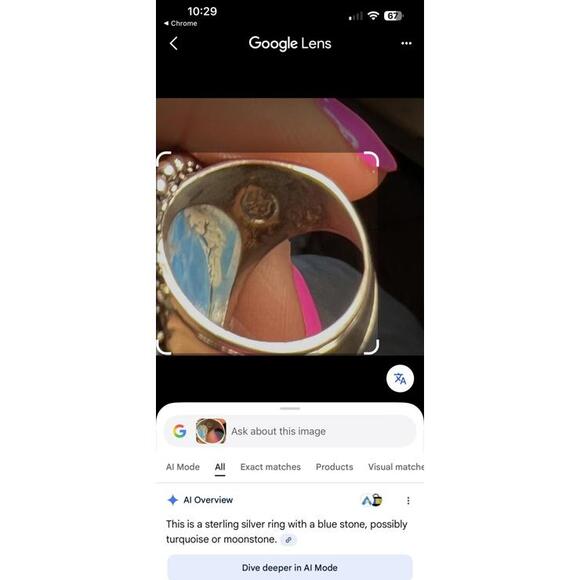 Probable Turquoise Ring - Picture 5 of 9